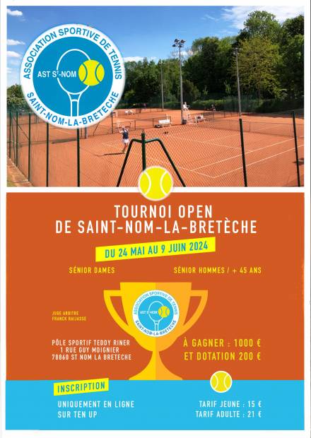 Affiche Open de Tennis SNLB 2024