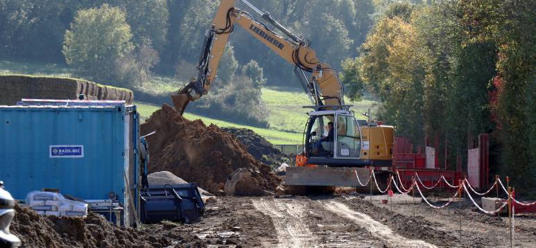 Travaux assainissement fond de Berthe