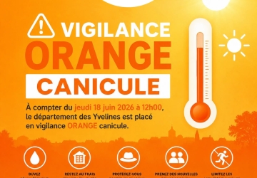 Vigilance canicule orange a/c du 18 juin 2026 midi