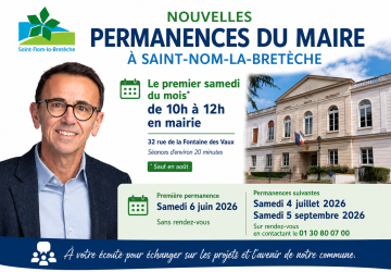 Affiche permanences du Maire