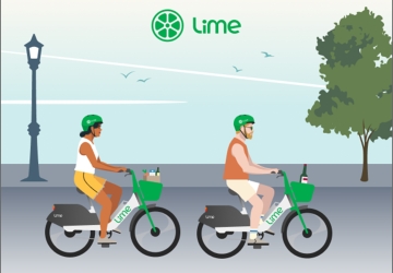 Déploiement des vélos électriques Lime