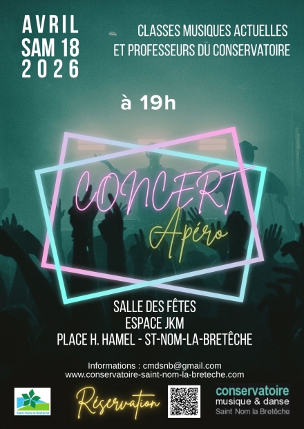 Affiche concert apéro du Conservatoire
