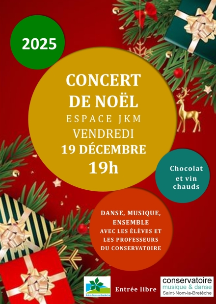 Affiche concert de Noël Conservatoire