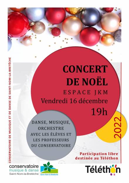 Affiche Concert de Noël du Conservatoire