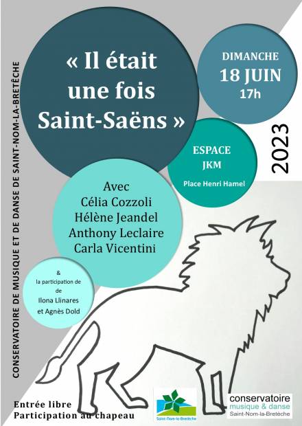 Affiche concert "Saint-Saëns"