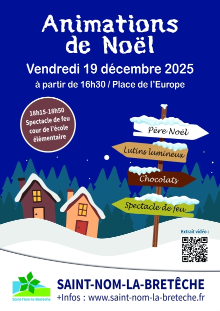 Affiche animations de Noël 2025