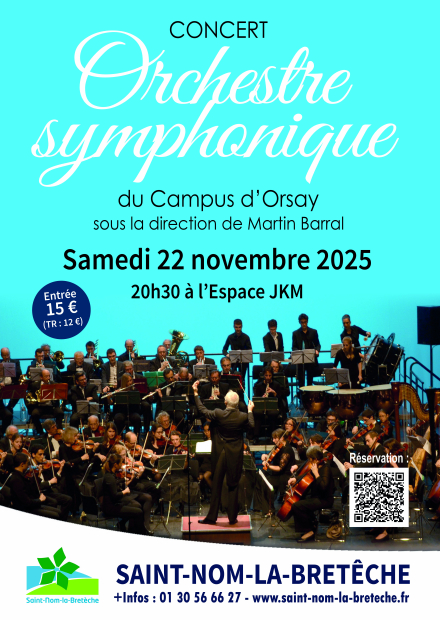 Affiche concert symphonique Campus d'Orsay