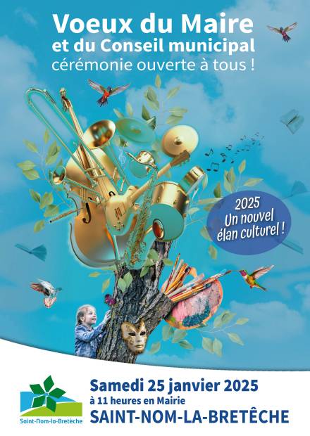 Affiche cérémonie des voeux du Maire et du conseil