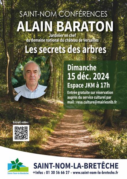 Affiche conférence d'Alain Baraton