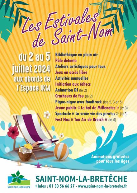 Affiche Estivales de Saint-Nom 2024
