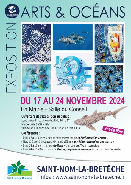 Affiche expo / conférences Arts et Océans