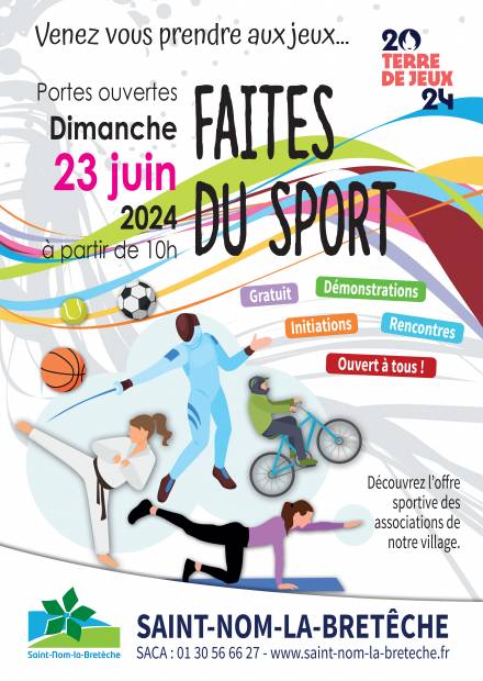 Affiche "Faites du Sport 2024"