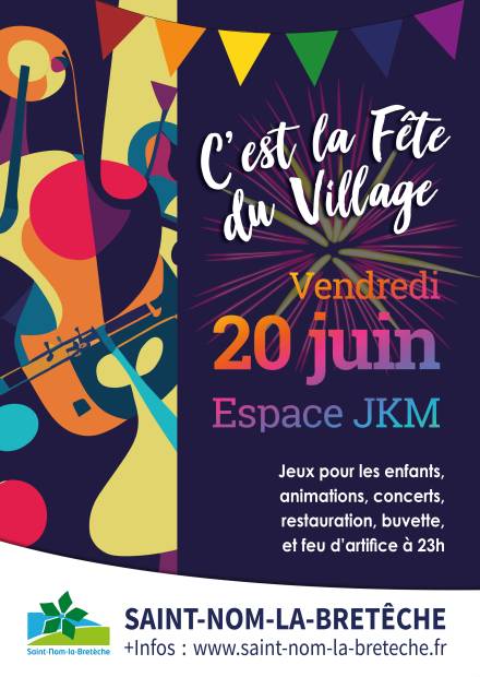 Affiche fête du village 2025