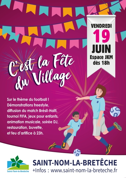 Affiche fête du village 2026