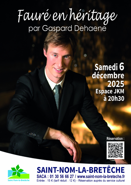 Affiche "Fauré en héritage" par Gaspard Dehaene