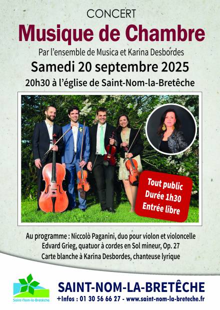 Affiche concert musique de chambre