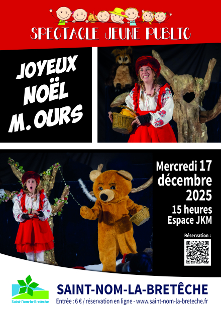 Affiche spectacle Joyeux Noël M. Ours