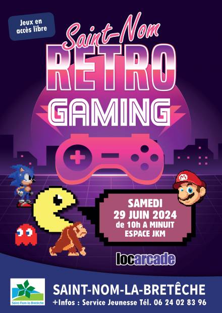 Affiche 2e St-Nom Rétro Gaming