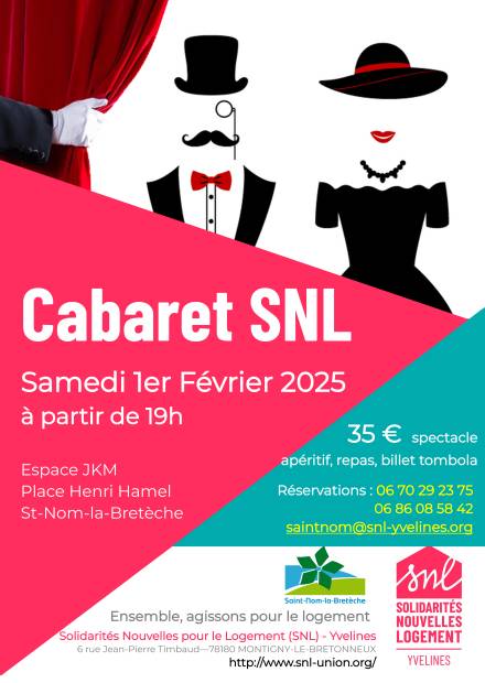 Affiche cabaret SNL Yvelines