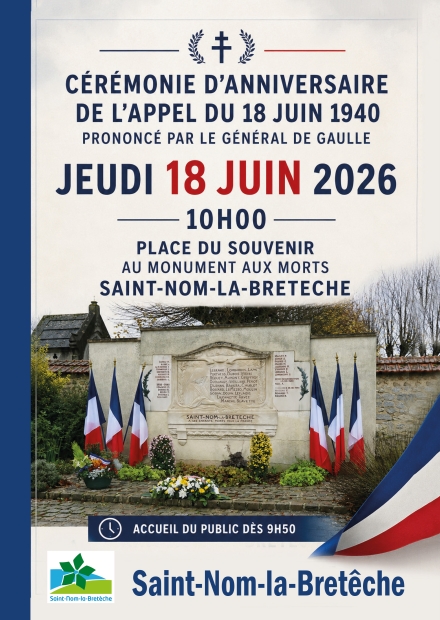 Affiche cérémonie 18 juin 1940