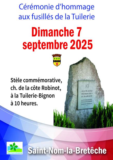 Affiche hommage aux Fusillés de la Tuilerie