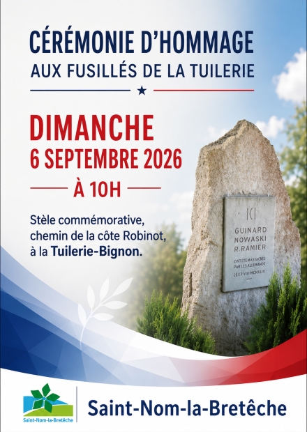 Affiche cérémonie hommage Fusillés 2026