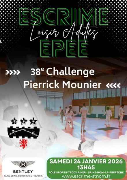 Affiche 38e challenge escrime P. Mounier