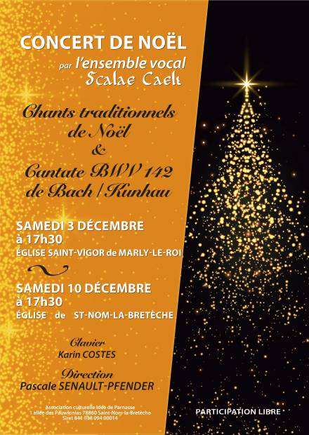 Affiche concert de Noël Scalae Caeli