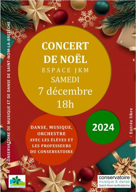 Affiche Concert de Noël du Conservatoire