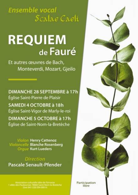 Affiche Requiem de Fauré