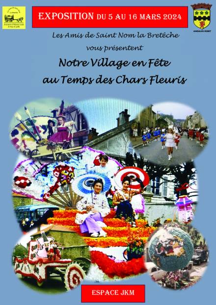 Affiche Expo "Notre village en fête"