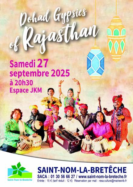 Affiche spectacle Dhoad gypsies of Rajasthan