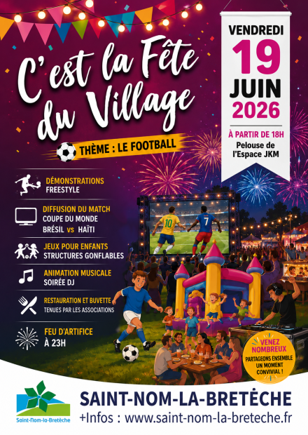 Affiche fête du village 2026