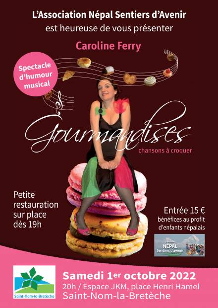Affiche spectacle Gourmandises