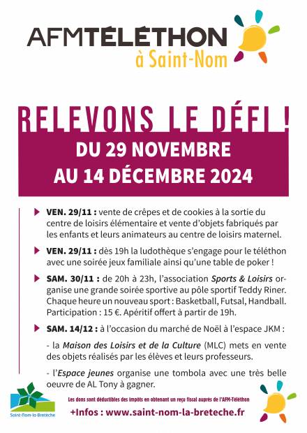 Affiche Téléthon 2024