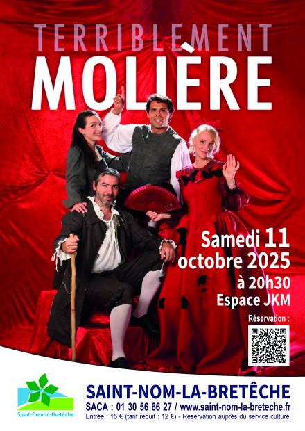 Affiche pièce "Terriblement Molière"