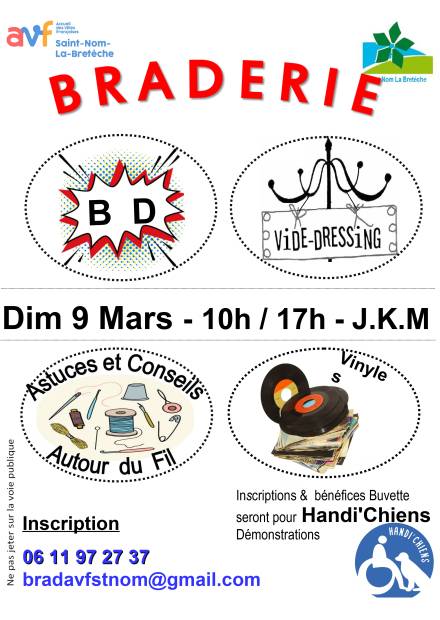 Affiche braderie des AVF 2025