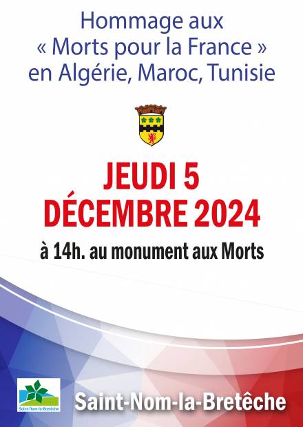 Affiche cérémonie du 5 décembre 2024