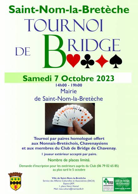 Affiche Tournoi de Bridge