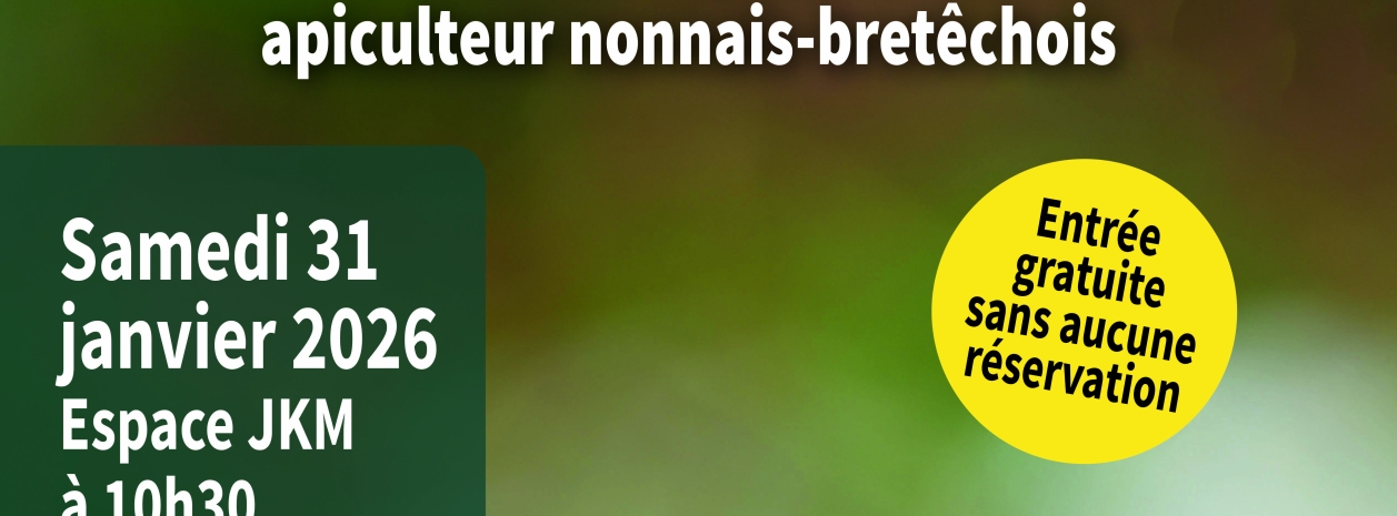 Affiche conférence La vie des abeilles