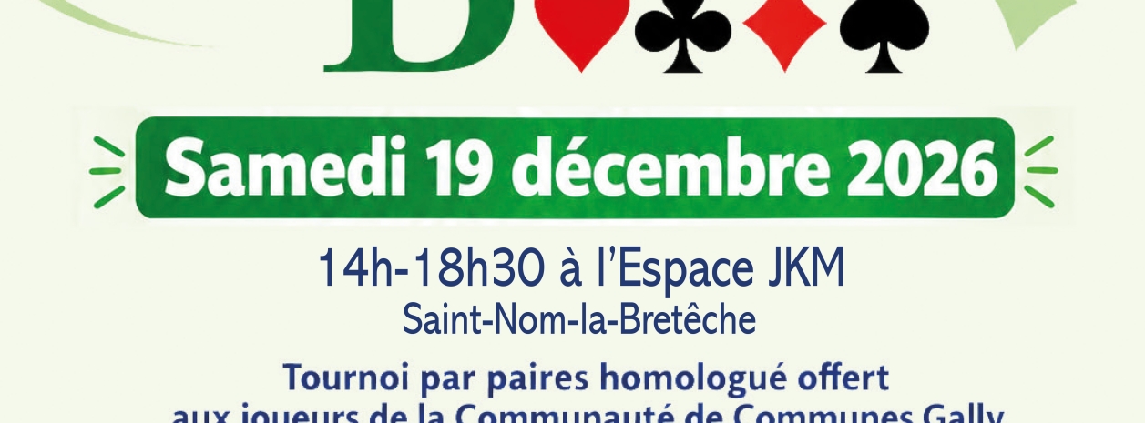 Affiche Tournoi de Bridge 2026