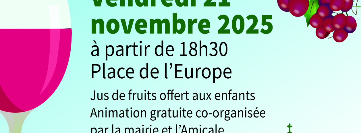 Affiche soirée Beaujolais nouveau