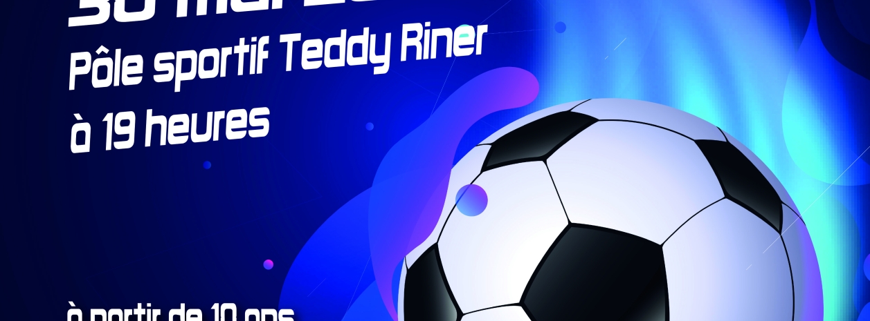 Affiche tournoi de Foot en salle 2026