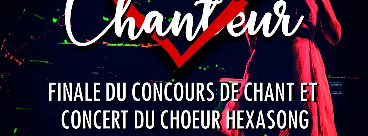 Affiche soirée musicale Coeur de Chanteur