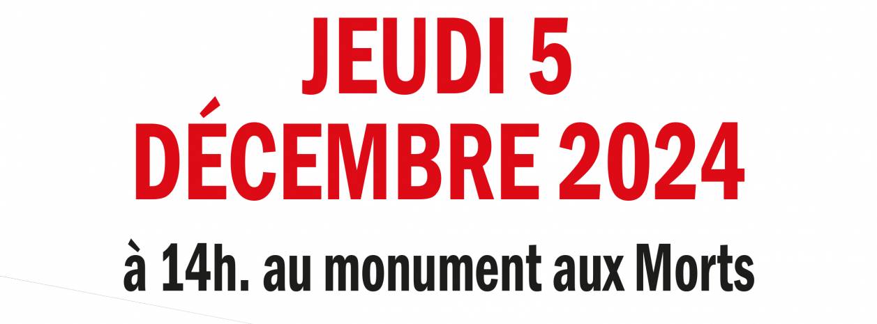 Affiche cérémonie du 5 décembre 2024