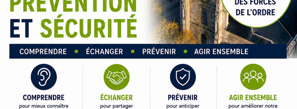 Affiche réunion publique Prévention et sécurité