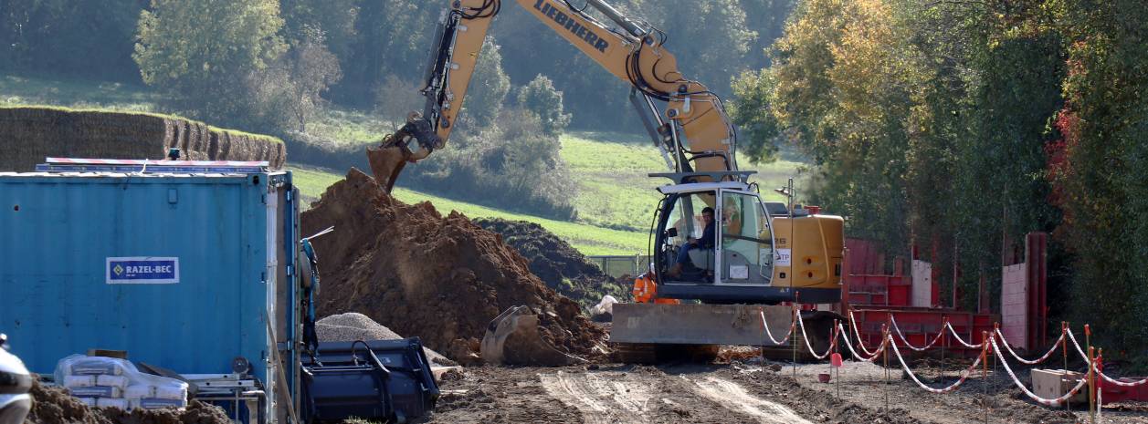 Travaux assainissement fond de Berthe