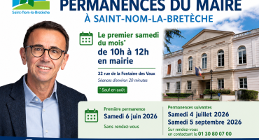 Affiche permanences du Maire
